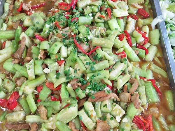 百润祥膳食胜瓜炒瘦肉