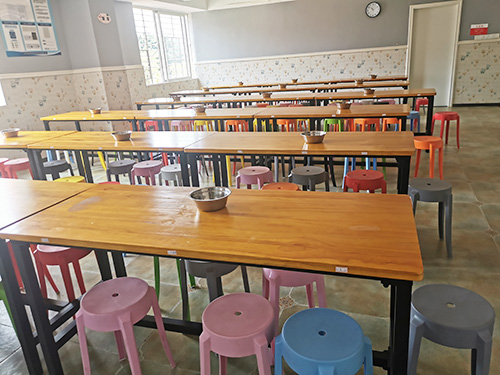 学校饭堂餐后卫生整理